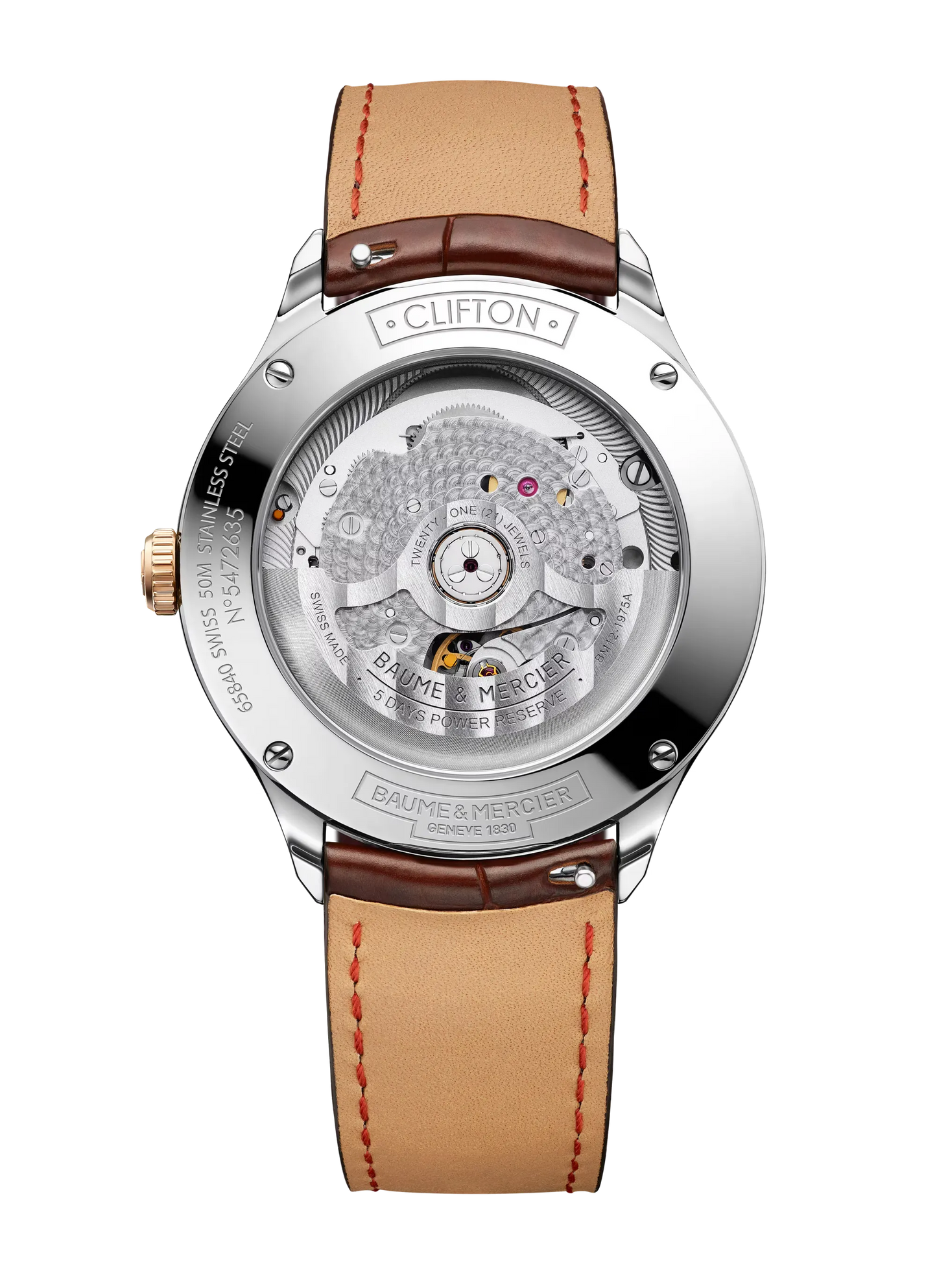 Baume & Mercier Clifton Automatic Rose Gold & Stainless Steel 40mm Watch