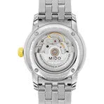 Mido Baroncelli Automatic 38mm White Dial Yellow-gold PVD