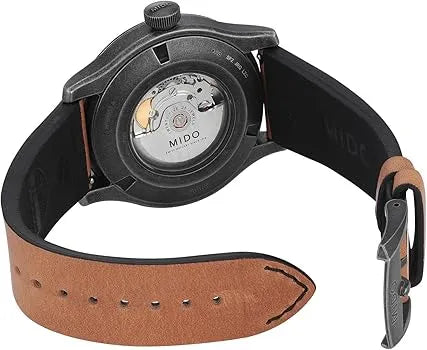 Mido Multifort Automatic 44mm Black Dial Brown Leather Strap