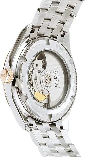 Mido Belluna Automatic 40mm Silver Dial Rose-gold PVD