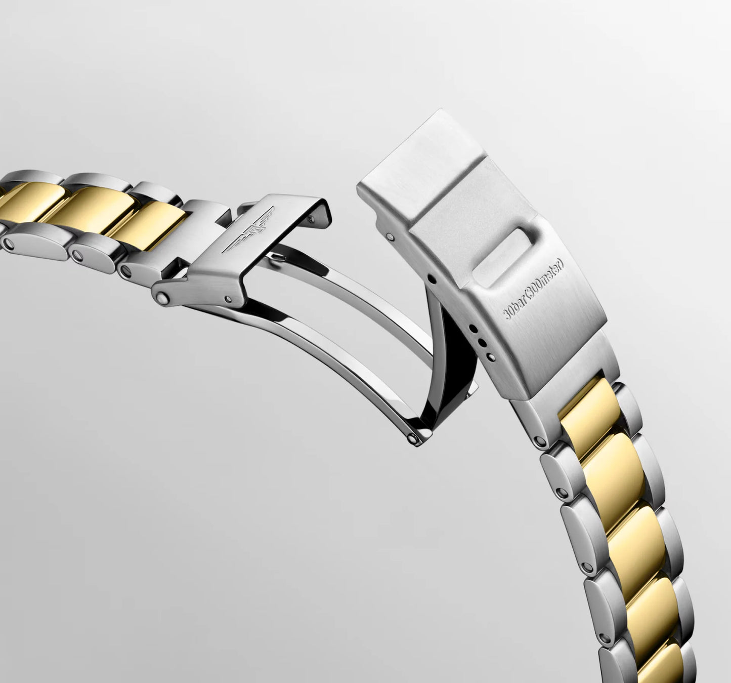 Longines HydroConquest Quartz 32mm, Mother-of-Pearl Dial, Stainless Steel and yellow PVD coating