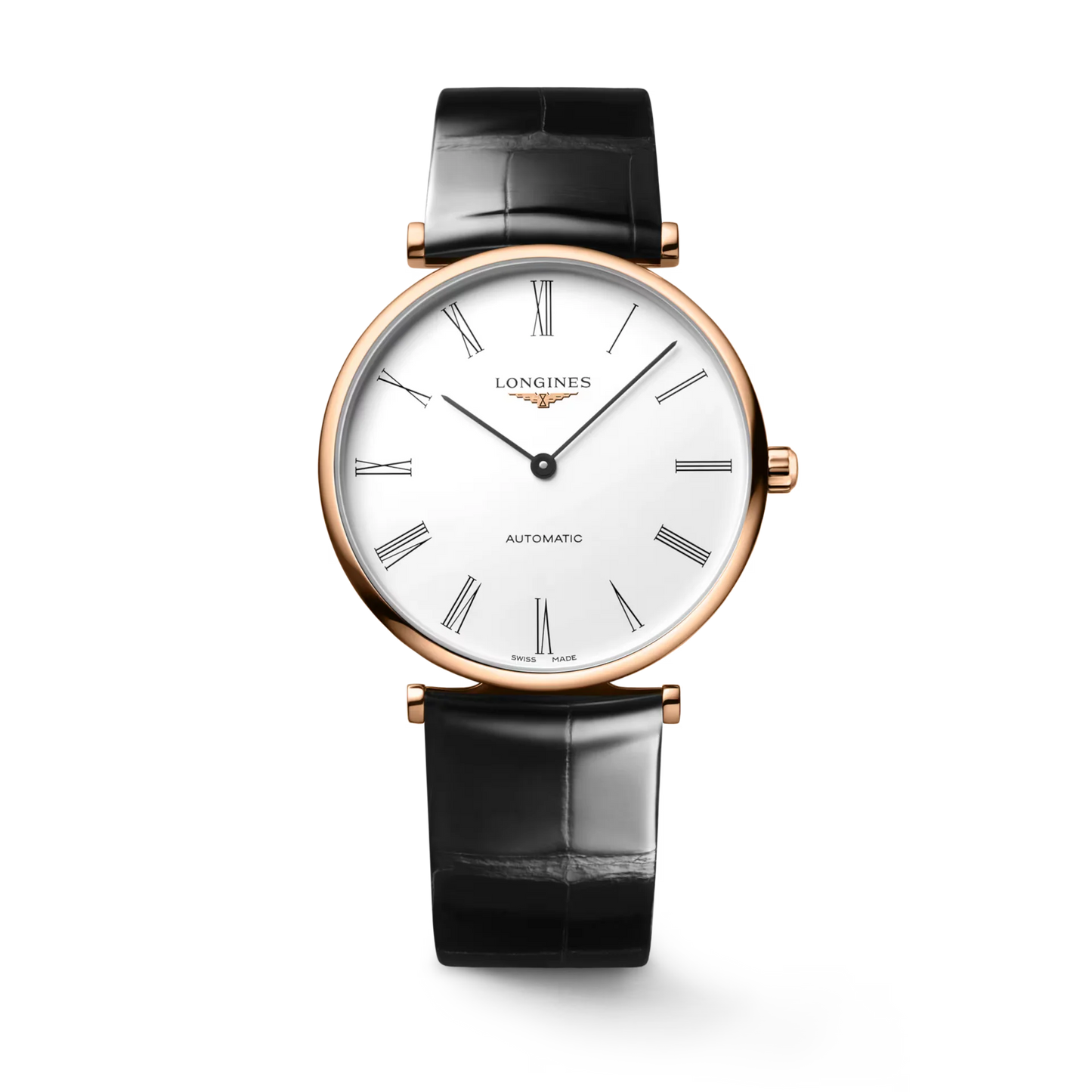 Longines La Grande Classique Automatic 38mm, White Dial, Red PVD Coated Stainless Steel
