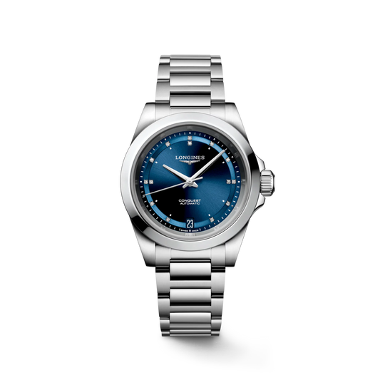 Longines Conquest Automatic 34mm, Blue Dial, Stainless Steel