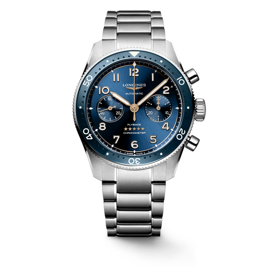 Longines Spirit Flyback Chronograph Automatic 42mm, Blue Dial, Stainless Steel