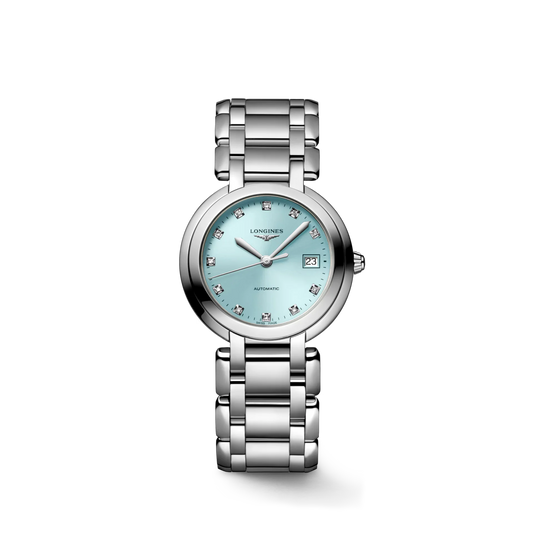 Longines PrimaLuna Automatic 30mm, Sunray Blue Dial, Stainless Steel