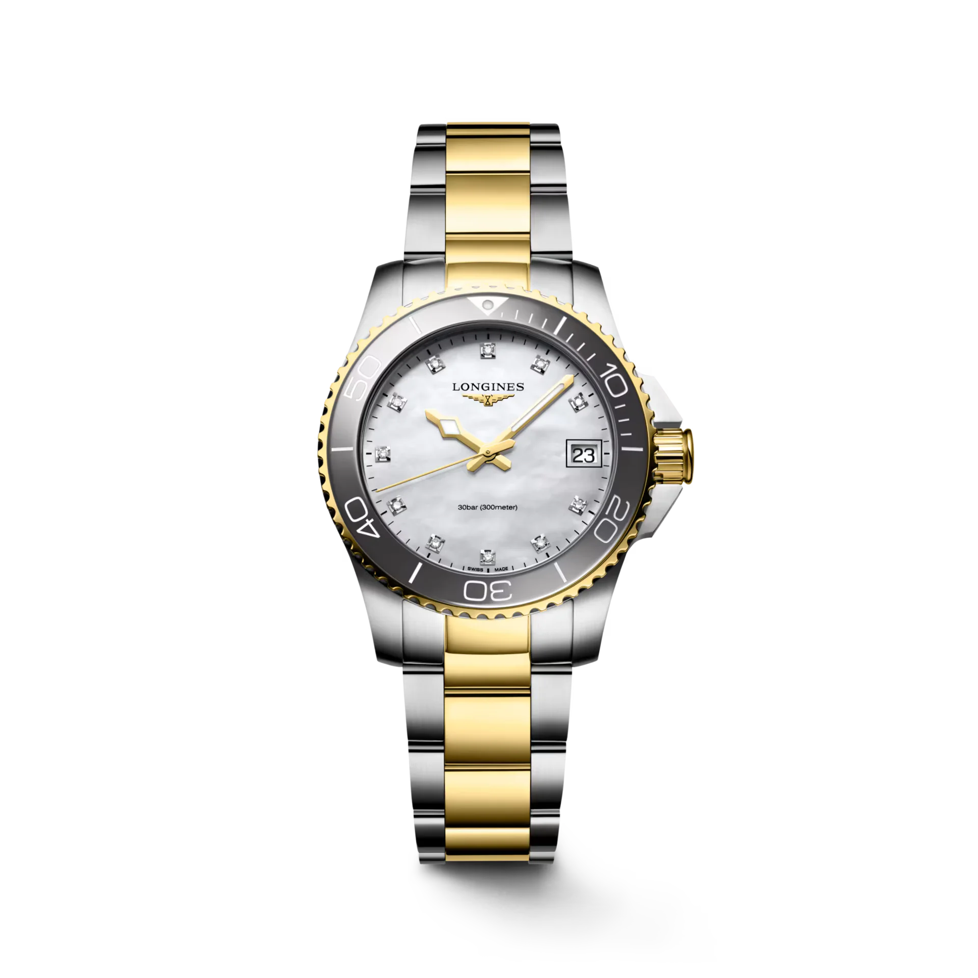 Longines HydroConquest Quartz 32mm, Mother-of-Pearl Dial