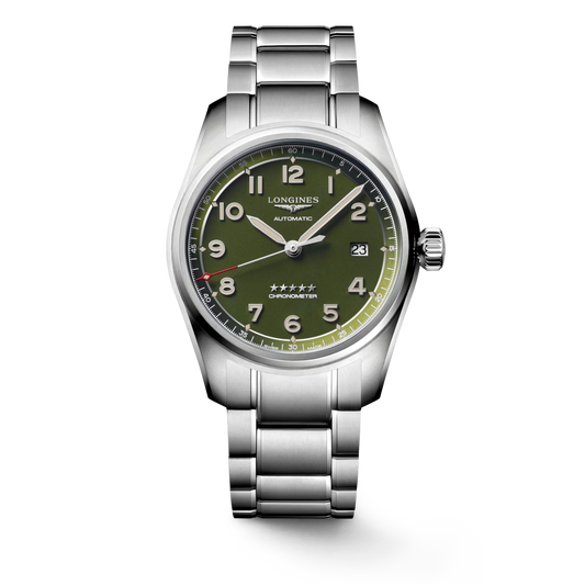 Longines Spirit Automatic COSC 40mm, Green Dial, Stainless Steel