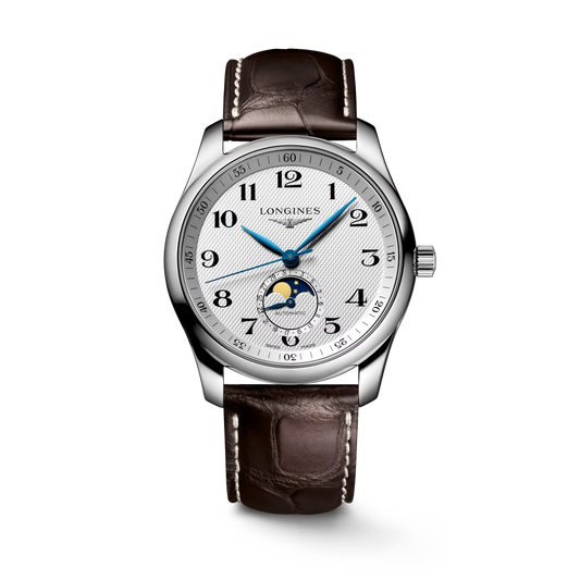 Longines Master Collection Moonphase Automatic 40mm, Brown Alligator Leather Strap
