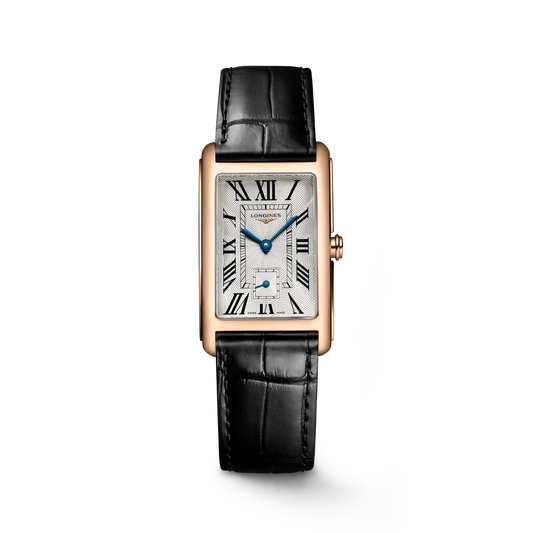 Longines DolceVita Quartz 23.30 X 37.00m, Silver Dial, 18 Karat Pink Gold
