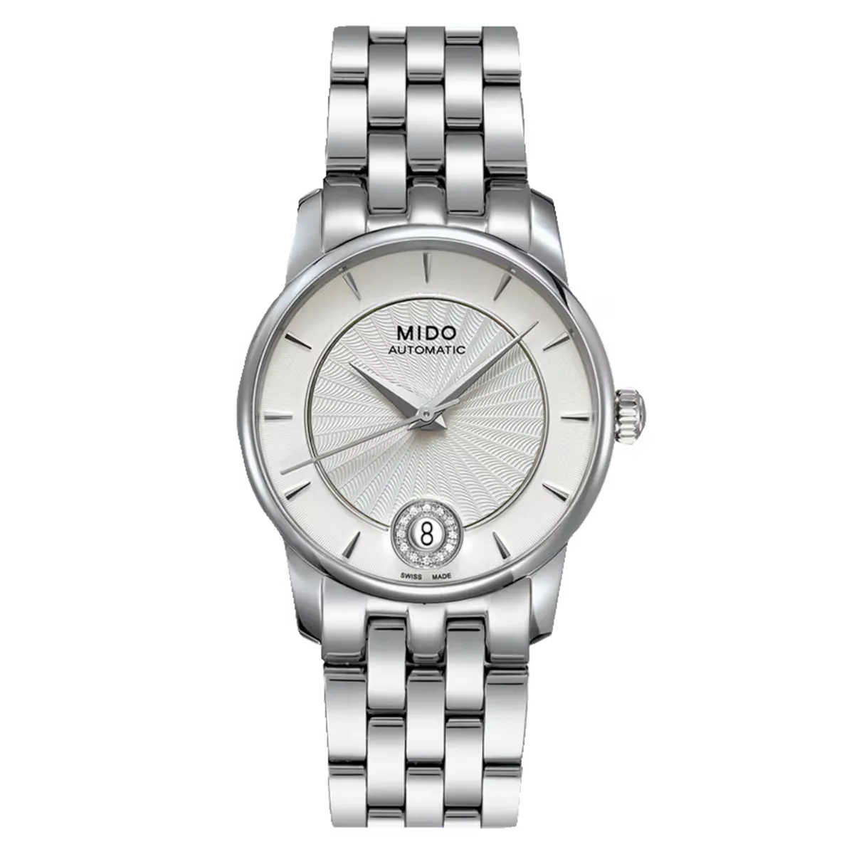 Mido Baroncelli Diamonds Automatic 33mm Silver Dial Ladies