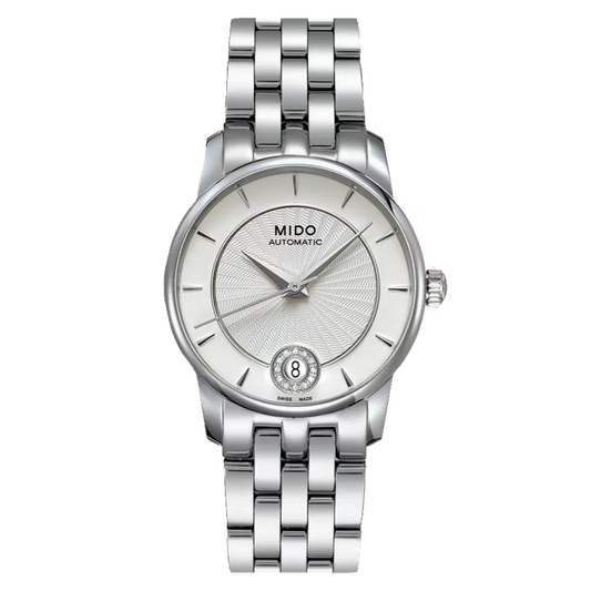 Mido Baroncelli Diamonds Automatic 33mm Silver Dial Ladies