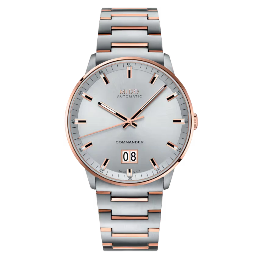 Mido Commander Big Date Automatic 42mm Silver Dial