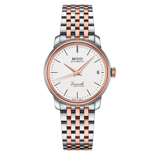 Mido Baroncelli Heritage Automatic 33mm White Dial Ladies
