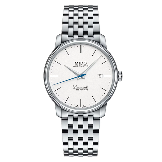 Mido Baroncelli Heritage Automatic 39mm White Dial