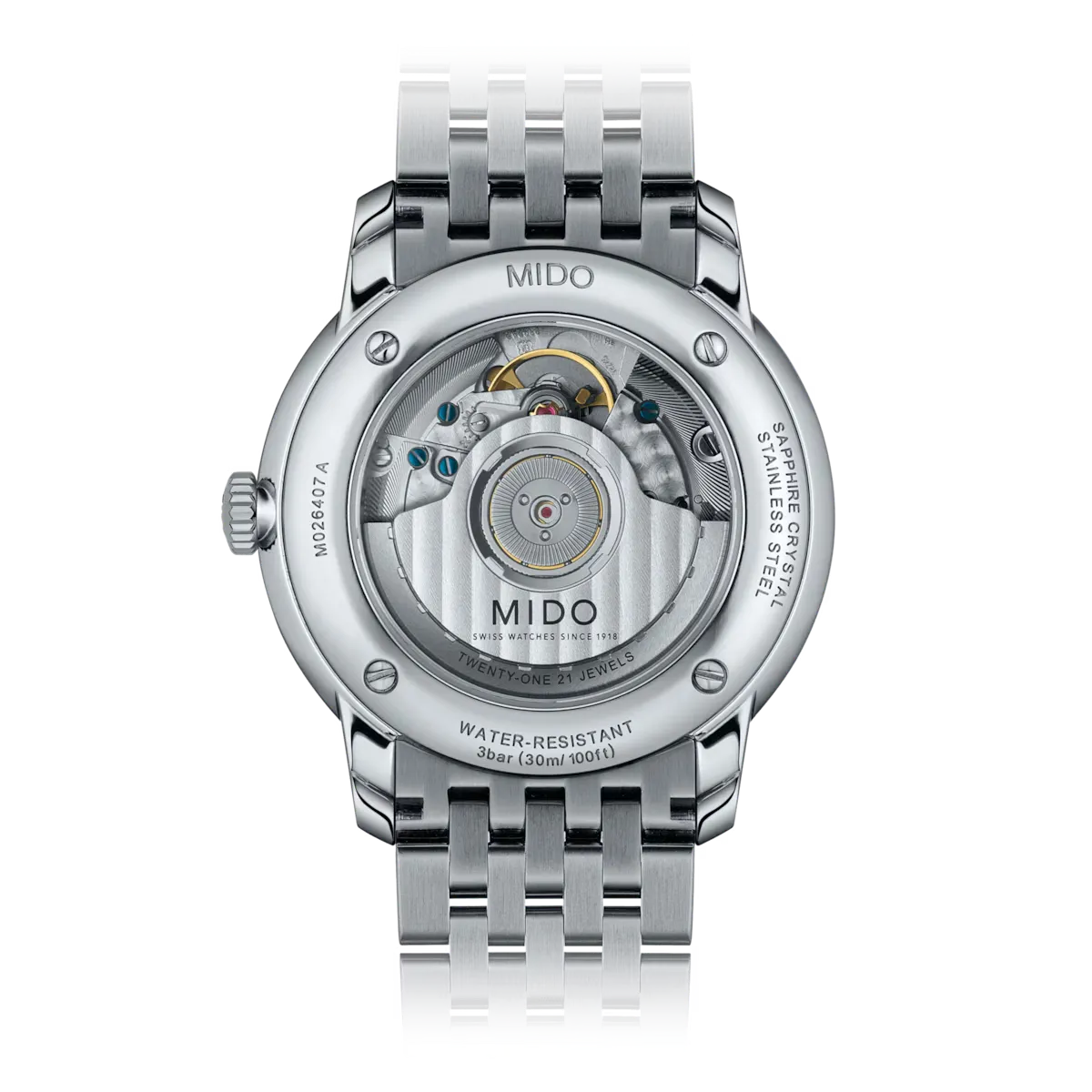 Mido Baroncelli Heritage Automatic 39mm White Dial