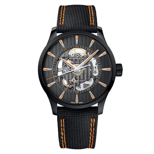 Mido Multifort Skeleton Vertigo Automatic 42mm Black Dial