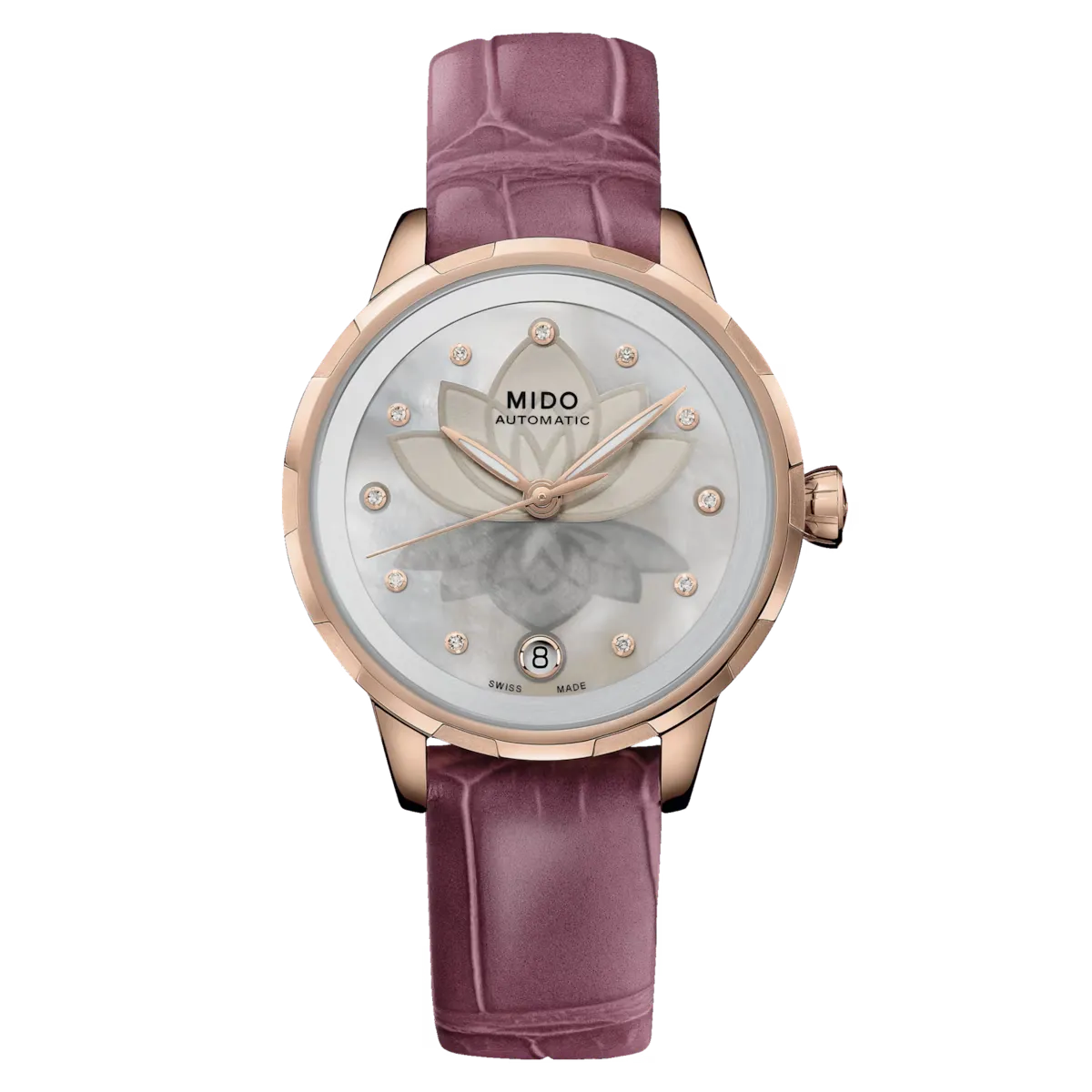Mido Rainflower Night Diamonds Automatic 34mm White MOP