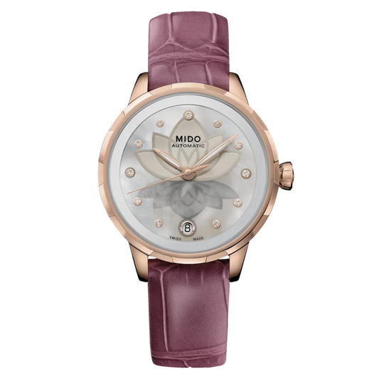 Mido Rainflower Night Diamonds Automatic 34mm White MOP