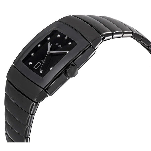 Rado Sintra Diamonds Quartz 31mm x 27mm Black Ceramic