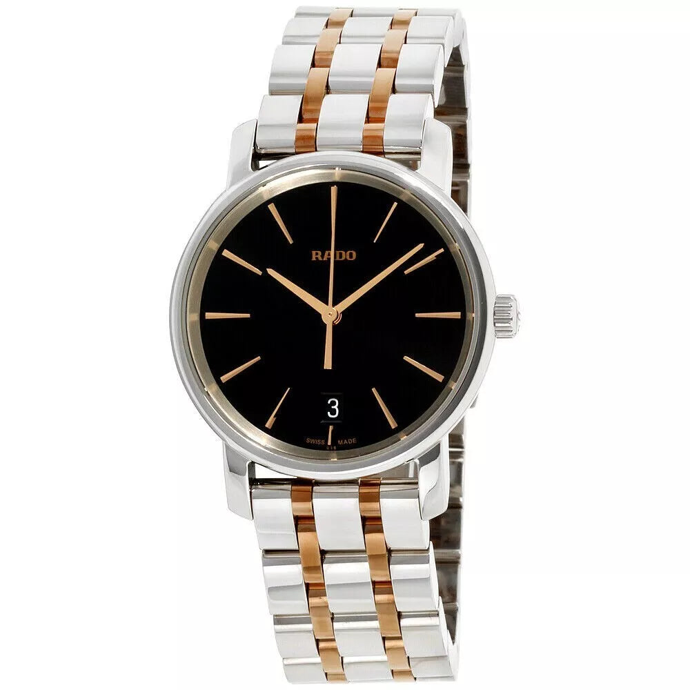 Rado DiaMaster Ladies Quartz 33mm Black Dial