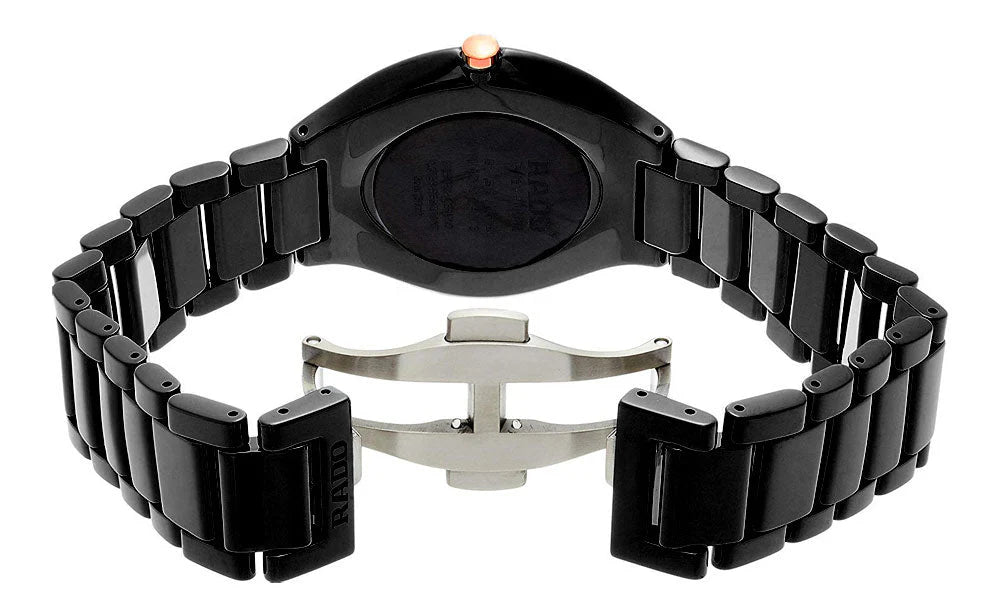 Rado True Thinline Quartz 39mm Black Ceramic