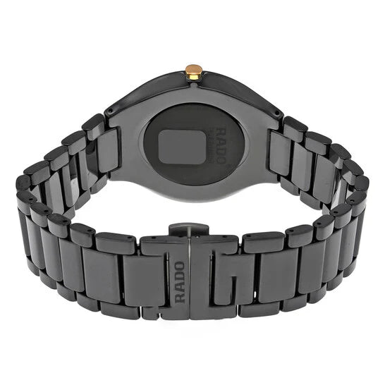 Rado True Thinline Quartz 38.5mm Black Ceramic