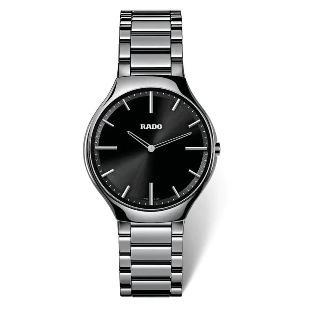 Rado True Thinline Ladies Quartz 39mm Black Ceramic
