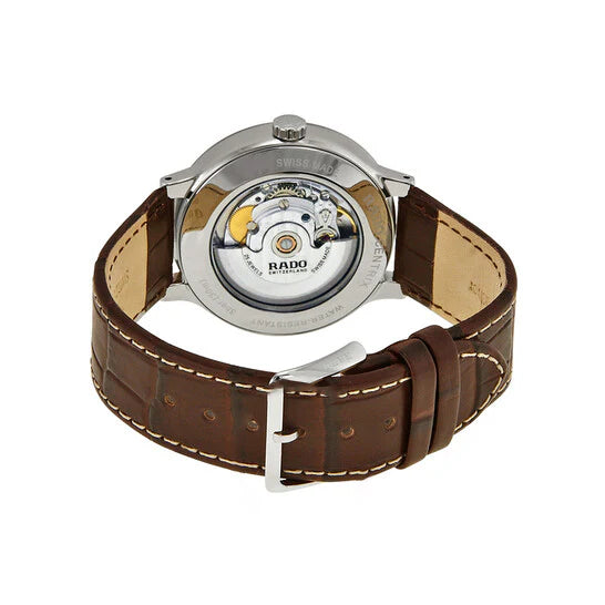 Rado Centrix Automatic 38mm Silver Dial Brown Leather Strap