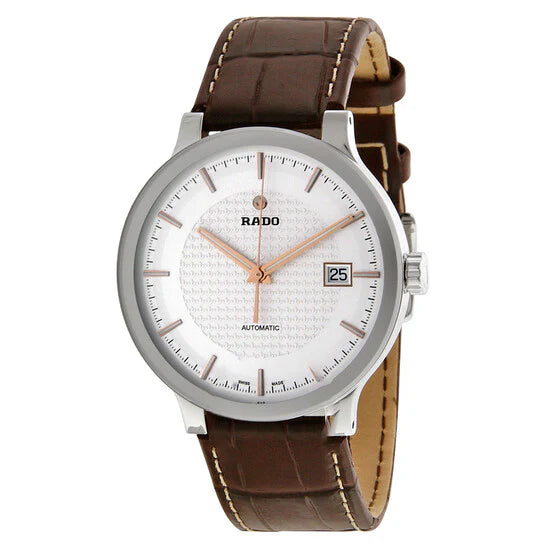 Rado Centrix Automatic 38mm Silver Dial Brown Leather Strap