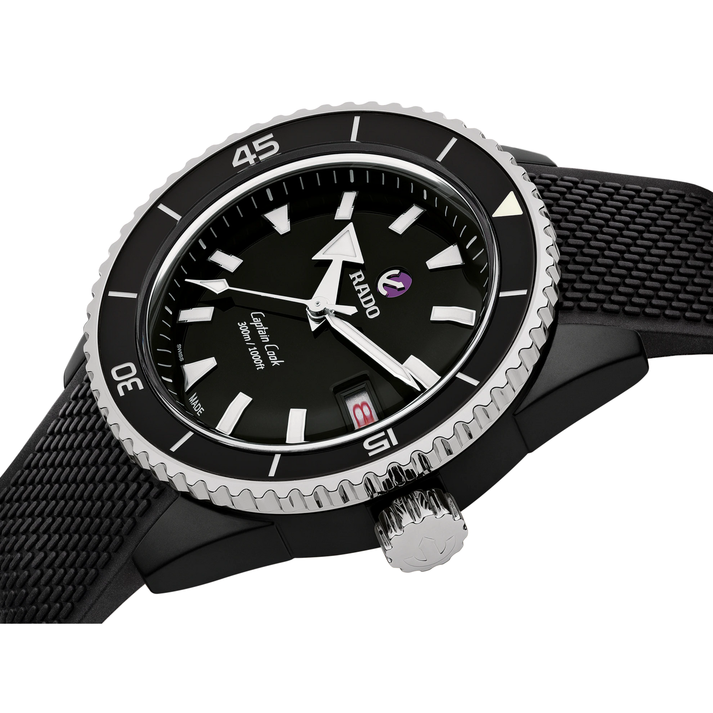 Rado Captain Cook High Tech Ceramic Diver Automatic Men 43mm Black