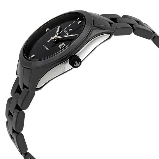 Rado HydroChrome Diamond Ladies Automatic 36mm Black Ceramic