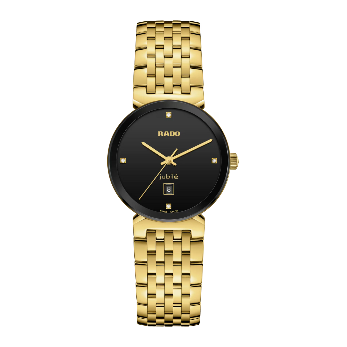 Rado Florence Diamonds Women Quartz 30mm Yellow Gold PVD