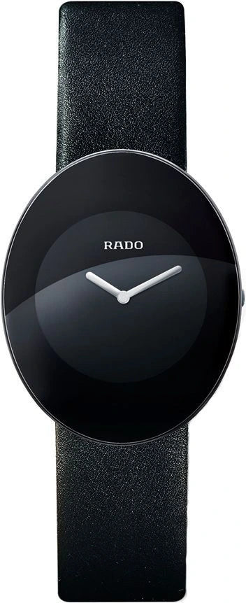 Rado Esenza Touch Quartz 33mm Black Dial Leather Strap