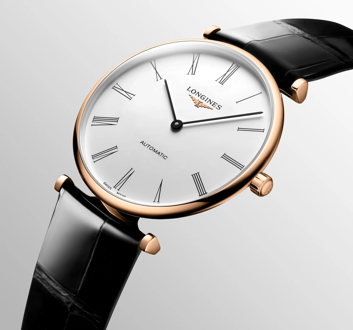 Longines La Grande Classique Automatic 38mm, White Dial, Red PVD Coated Stainless Steel