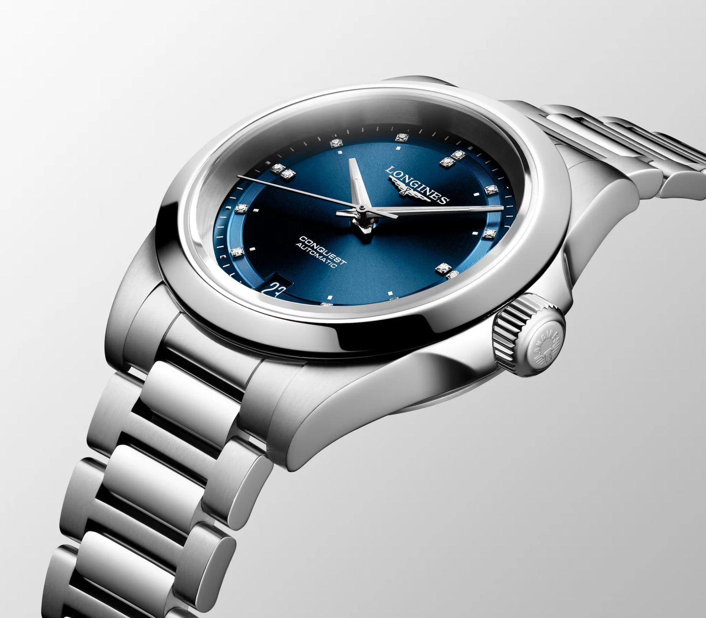 Longines Conquest Automatic 34mm, Blue Dial, Stainless Steel,