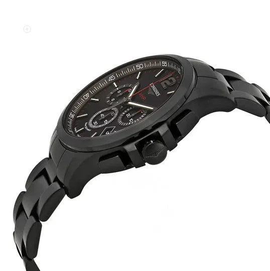 Longines Conquest VHP Chronograph Quartz 44mm, Black Dial and PVD Coated Stainless Steel