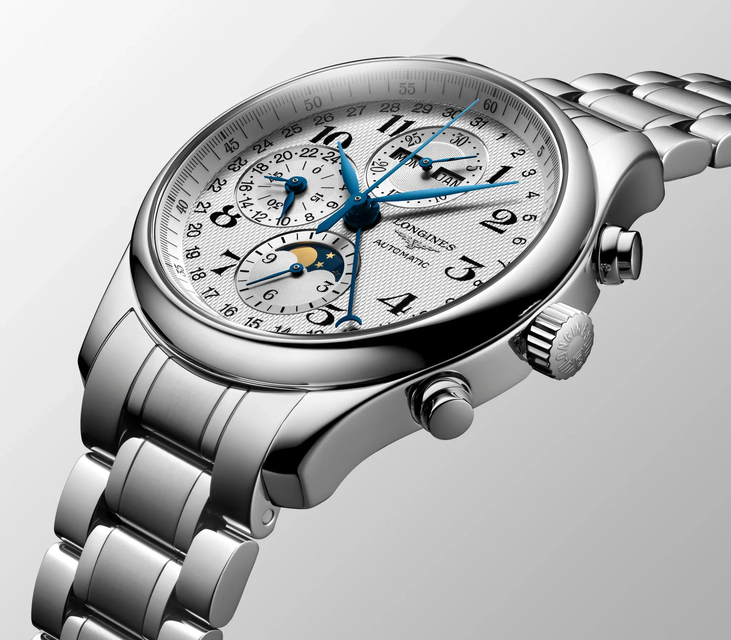 Longines Master Collection Chrono Moonphase Automatic 42mm, Stainless Steel