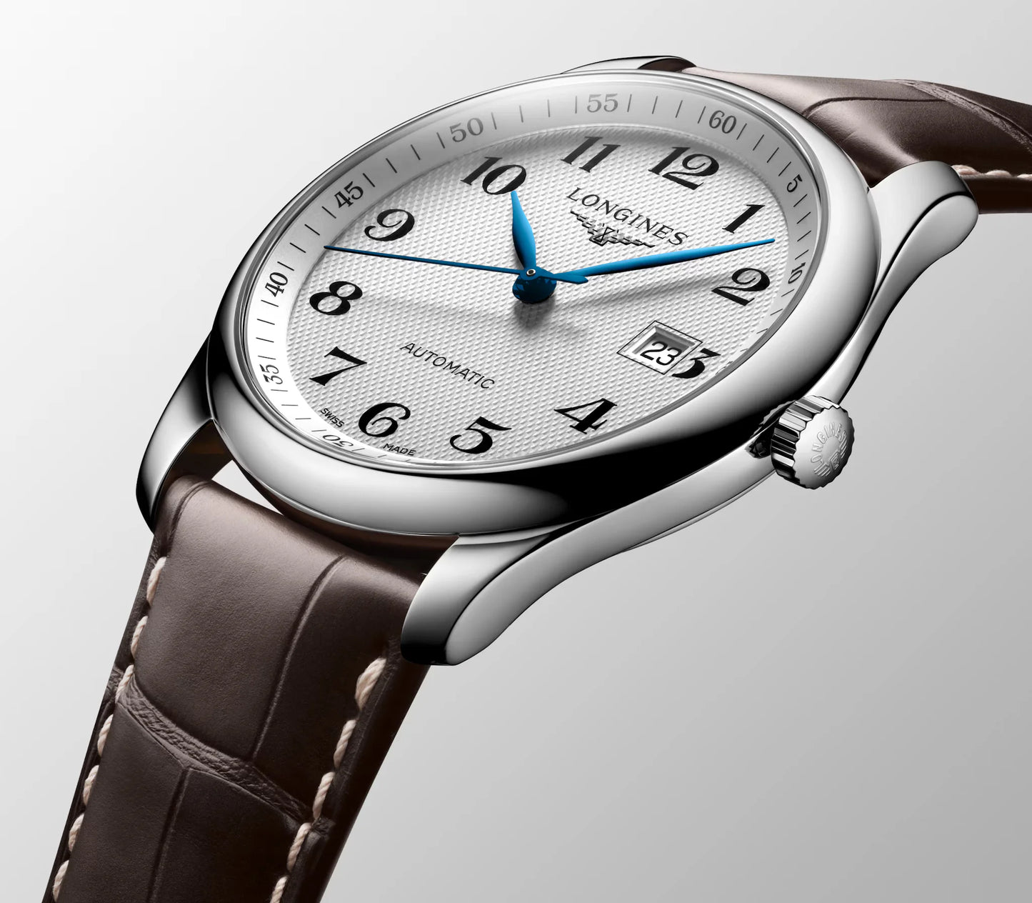Longines Master Collection Automatic 40mm, Brown Alligator Leather Strap