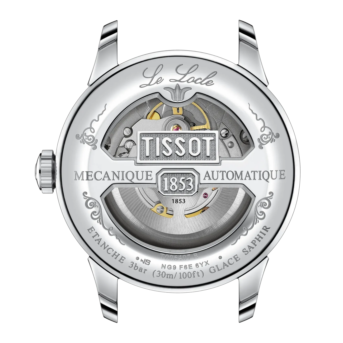 Tissot Le Locle Powermatic 80 Black Dial Leather Strap 39mm
