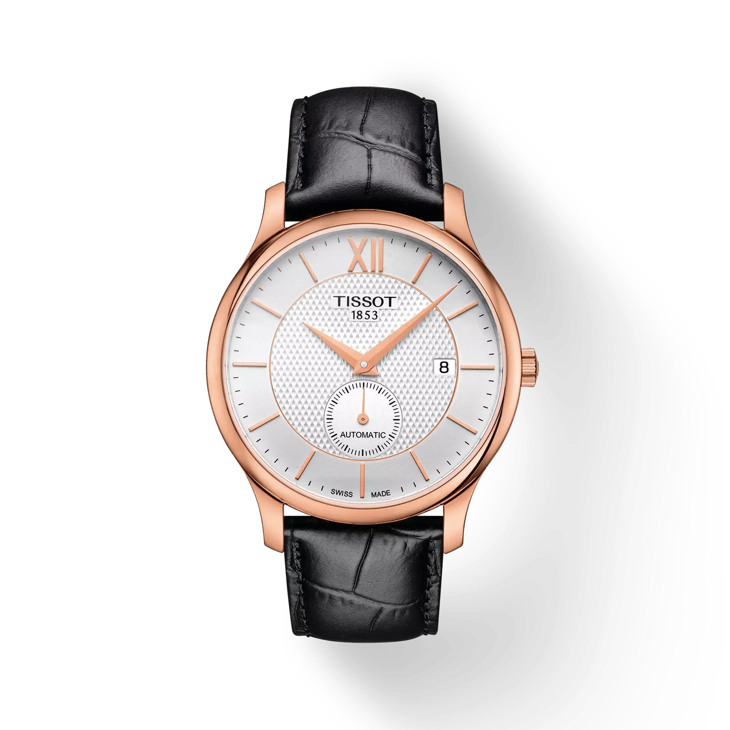 Tissot Tradition Automatic Small Second 40mm Black Leather Strap
