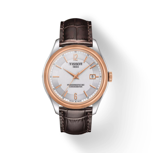 Tissot Ballade Powermatic 80 COSC Automatic Silver Dial with Leather Strap