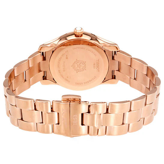 Tissot T-Wave Lady Quartz 30mm Rose Gold PVD