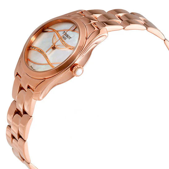 Tissot T-Wave Lady Quartz 30mm Rose Gold PVD