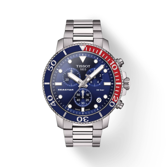 Tissot Seastar 1000 Quartz Chronograph 45.5mm Blue