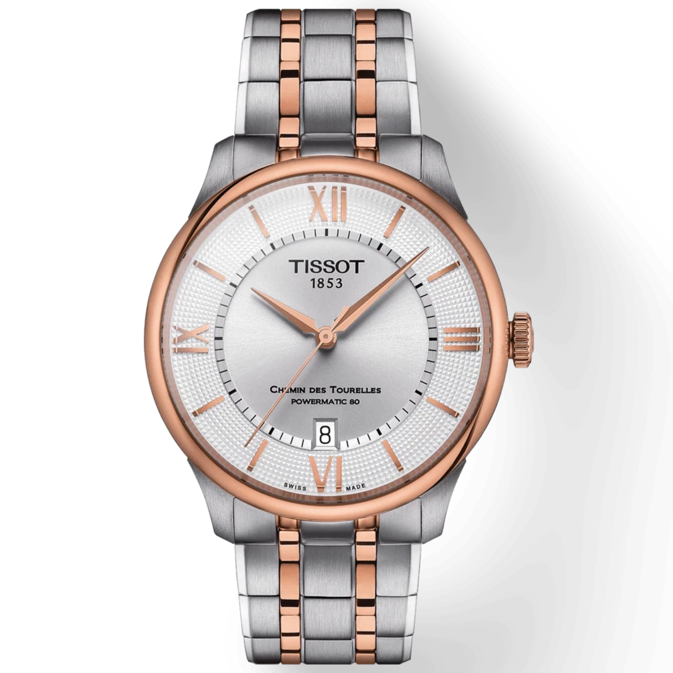 Tissot Chemin Des Tourelles Powermatic 80 39MM Silver Dial Rose