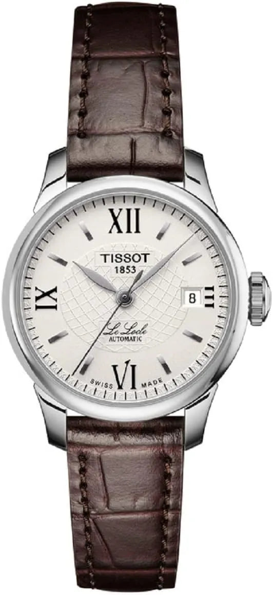 Tissot Le Locle Automatic Silver Dial Brown Leather Strap 25.3mm