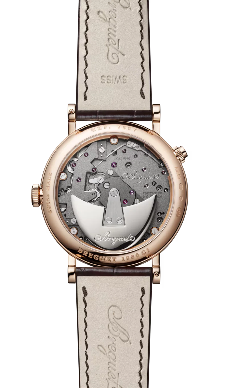 Breguet Tradition Quantieme Retrograde Automatic 40mm, Silver Dial, 18k Rose Gold on Brown Alligator Strap