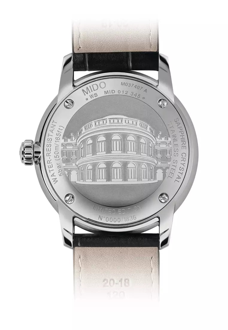 Mido Baroncelli 20th Anniversary Architecture Limited Opera Rennes 39mm Automatic Silver Dial