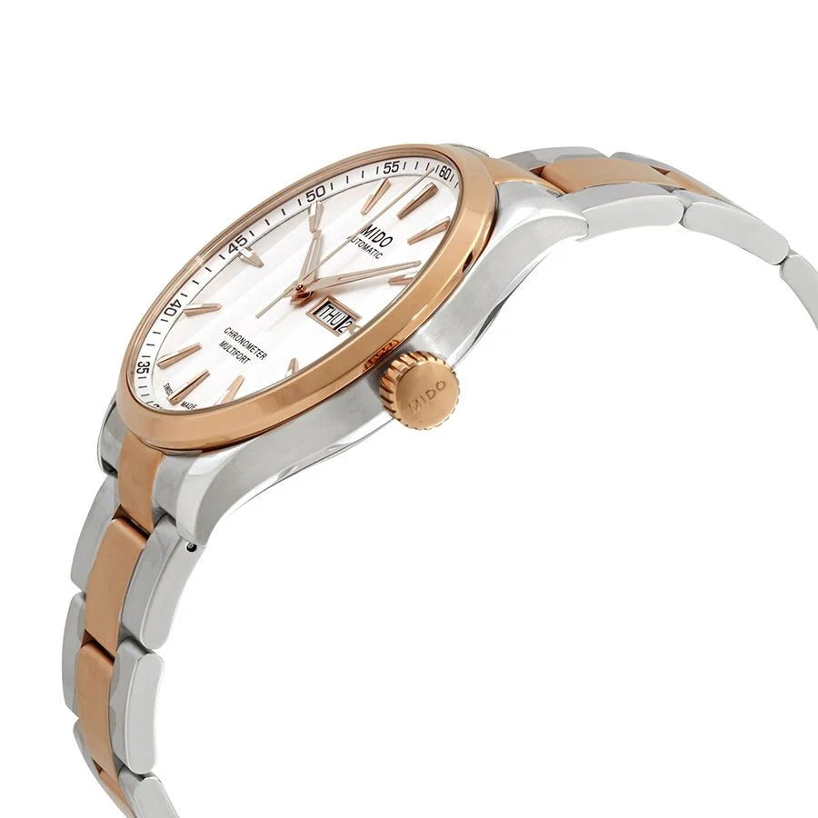 Mido Multifort Automatic 42mm White Dial Rose-gold PVD