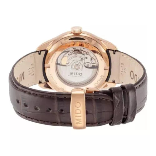 Mido Belluna Automatic 42.5mm Brown Dial Rose-gold PVD